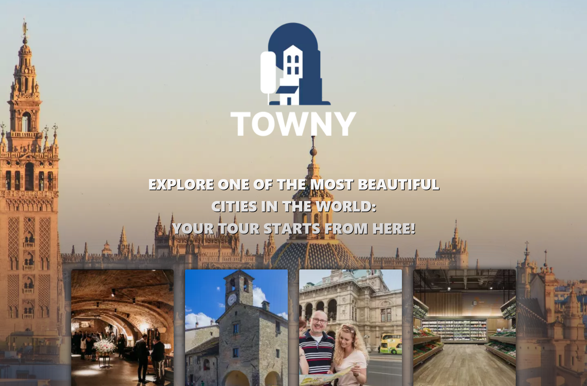 Tourist website "Towny"